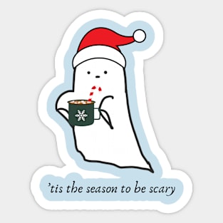 'tis the season to be scary Sticker